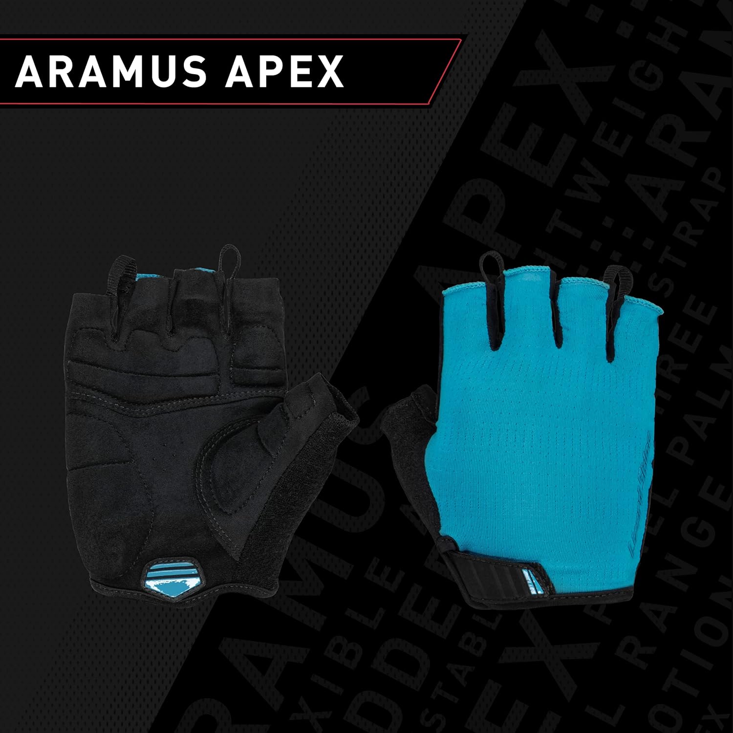 Lizard Skins Aramus Apex Padded Cycling Gloves – Unisex Short Finger Road Bike Gloves – 3 Colors