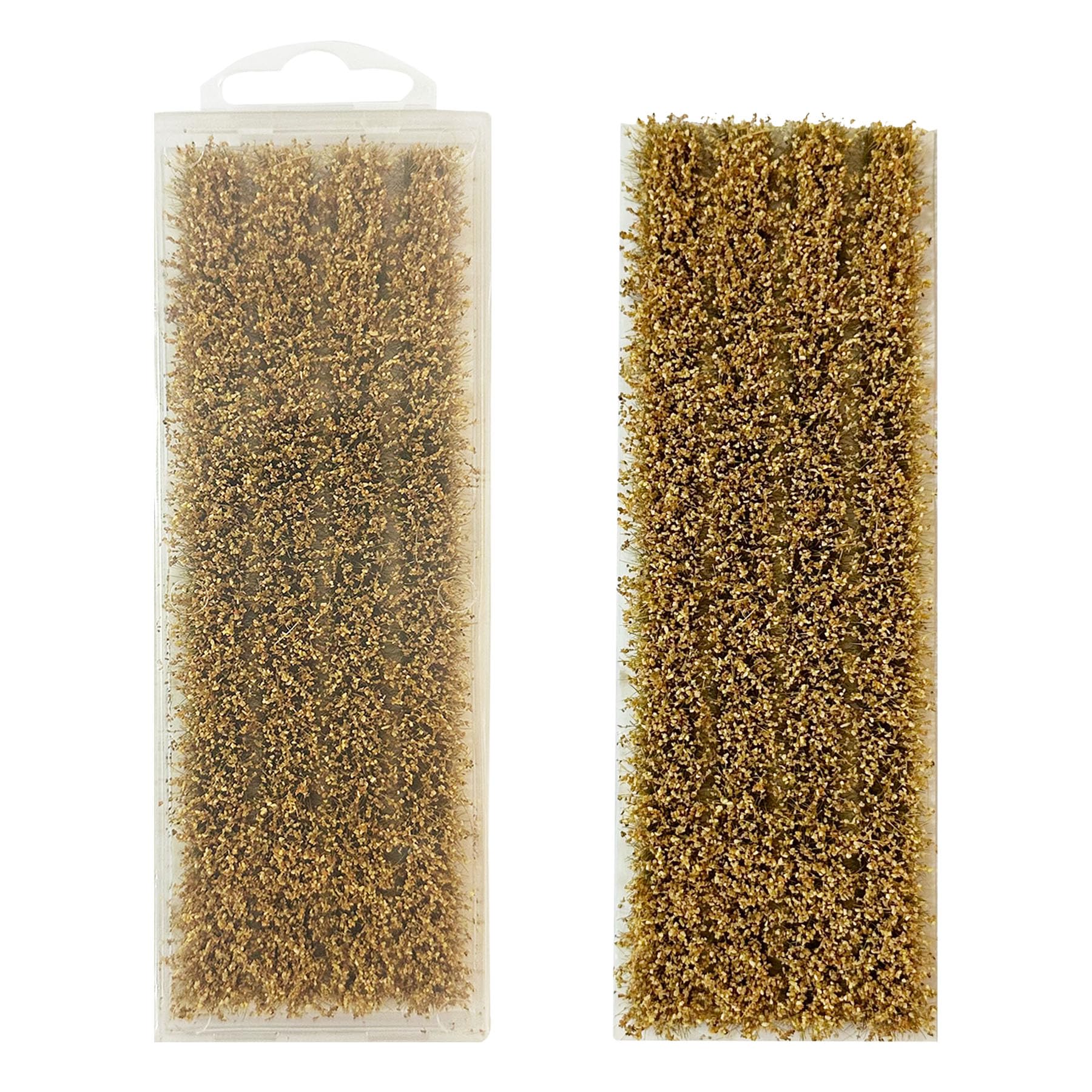 Woohome Static Rice Field Grass Model Rice Field Scene Railway Golden Artificial Grass for DIY Model Railroad Scenery