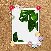 Vista 4 de 30 piezas de chinchetas de flores - Chinchetas decorativas para tablero de corcho, pared de fotos, pared característica, mapa, tablón de anuncios