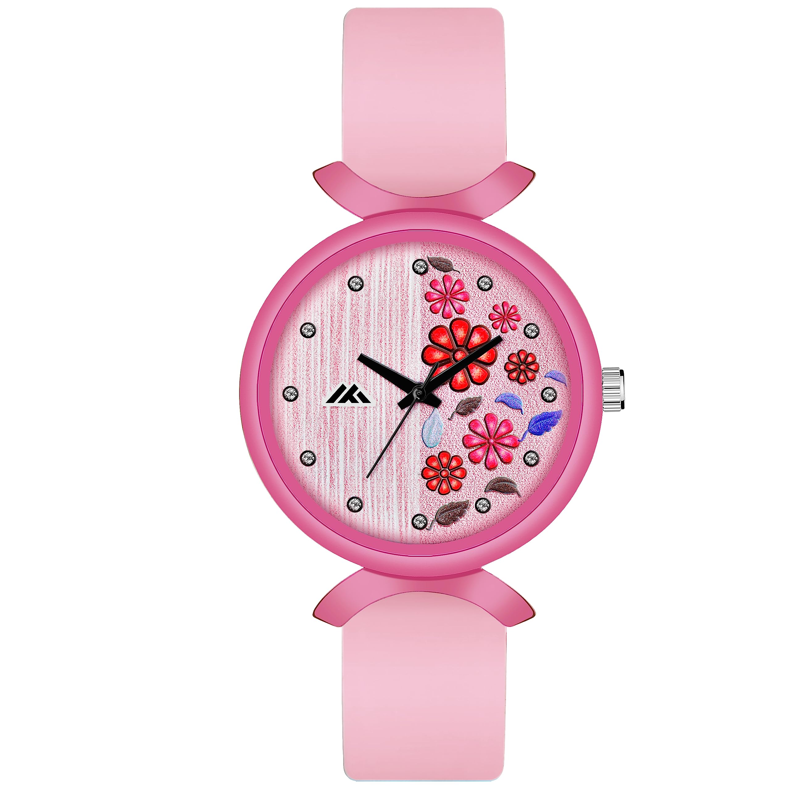 Watch City Watch for Girl and Women Ladies Analogue Multi Flower Dial Womens Watch, Gift for Girl Friends Wife (Pink) (B0CB62HB48) Amazon Price History, Amazon Price Tracker