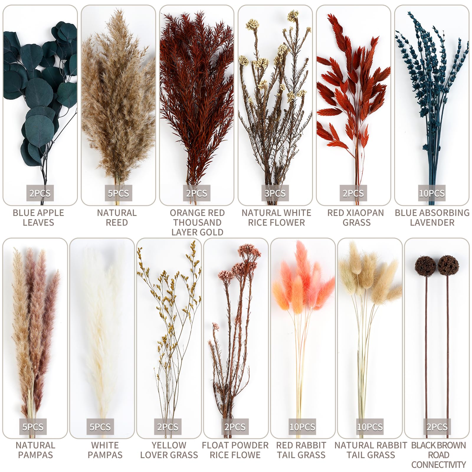 Décoration De Fleurs Artificielles En Herbe De Pampa Ensemble De