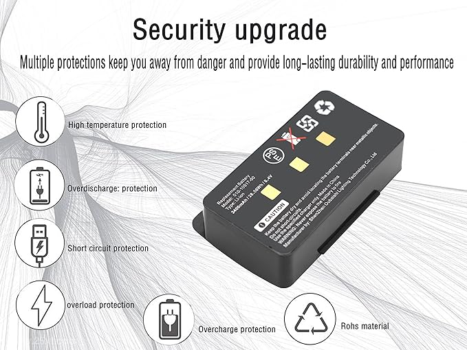 Batería 3400mAh para GPSMAP 276 296 376 378 396 496 miniatura 3