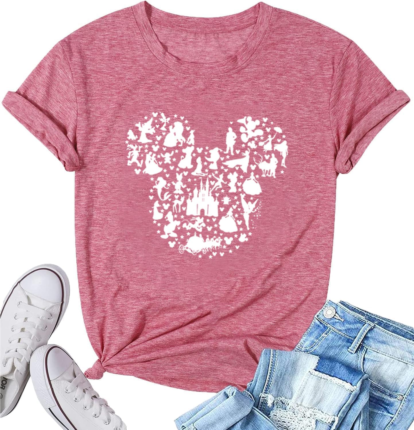Women Magic Kingdom Castle Shirt Fairy Graphic Tees