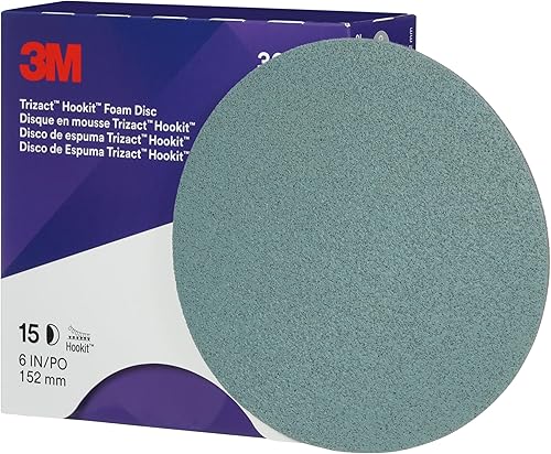 Vista 3 de 3M (30662) Hookit Trizact 6" 5000 disco de espuma tipo Grit