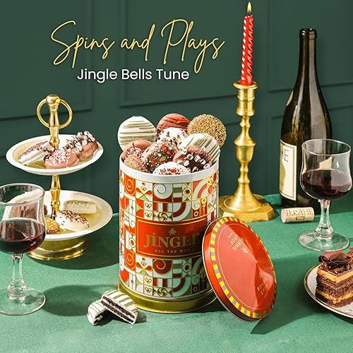 Miniatura 9 de Cesta de regalo de cumpleaños  Galletas de cumpleaños, dulces, dulces, sabores de pastel  Tiradas de lata, reproduce música feliz cumpleaños  Bonnie