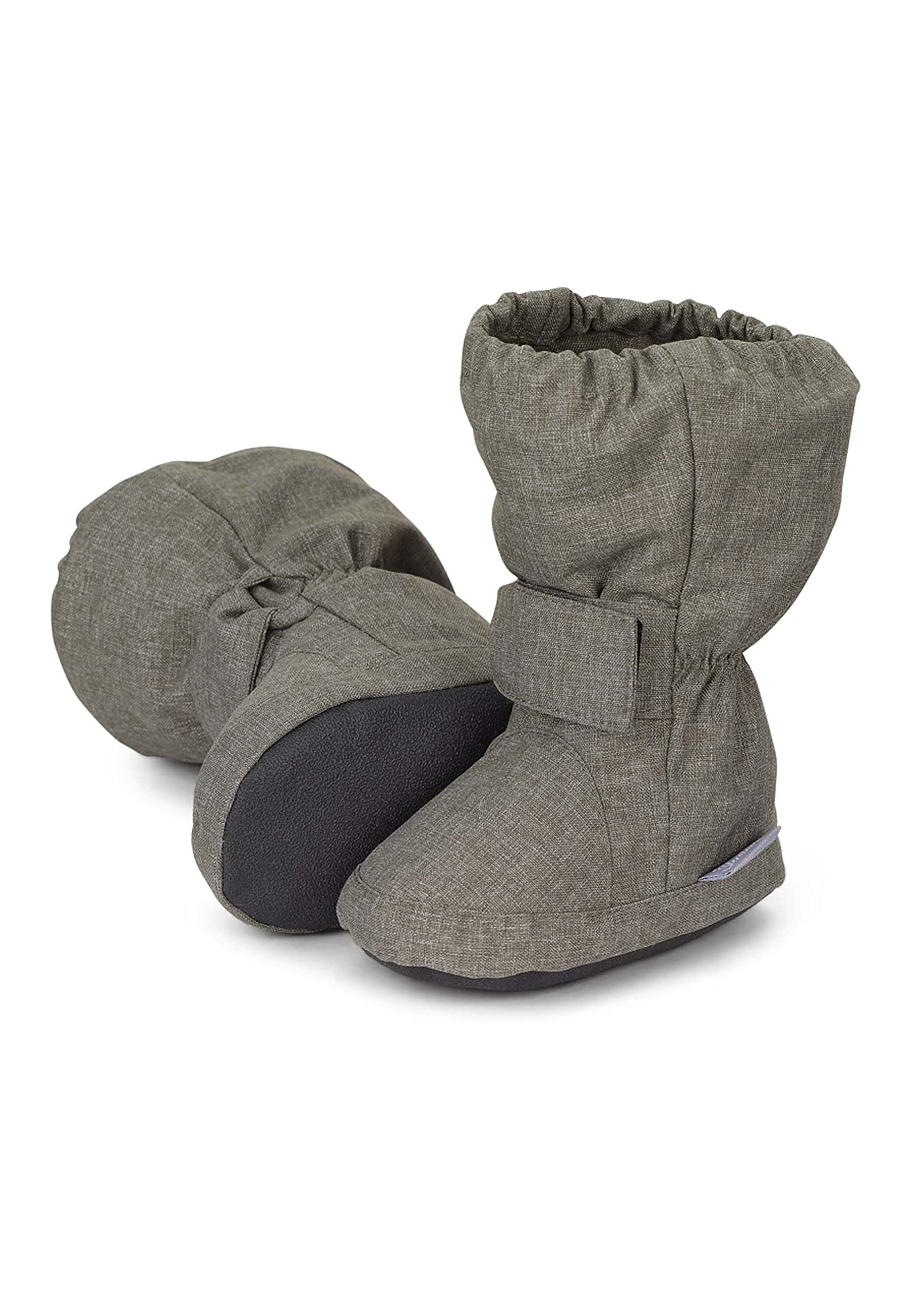 Sterntaler Baby Jungen Baby-Schuh - Babystiefel, Babystiefelchen - Mid-Top Babyschuh atmungsaktiv mit Kunststoff Sohle - grün