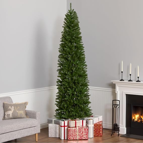National Tree Company 9ft Unlit Kingswood Fir Slim Christmas Tree