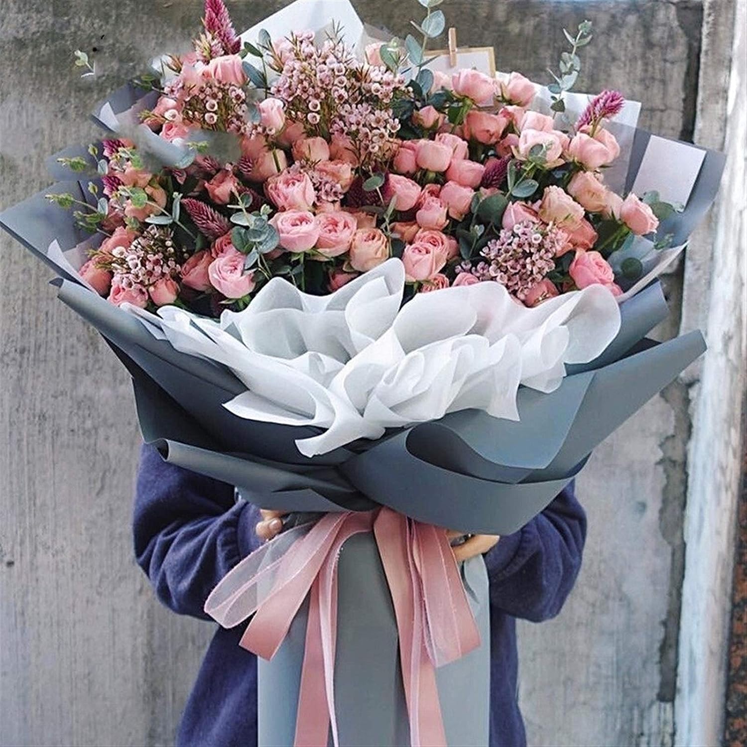 Carta Da Imballaggio, Carta Di Natale, 45 pezzi 52 * 75 cm Carta velina Fiore Abbigliamento Camicia Scarpe Confezione regalo Rotolo di carta artigianale Camicia da vino Scarpe Abbigliamento Carta da i