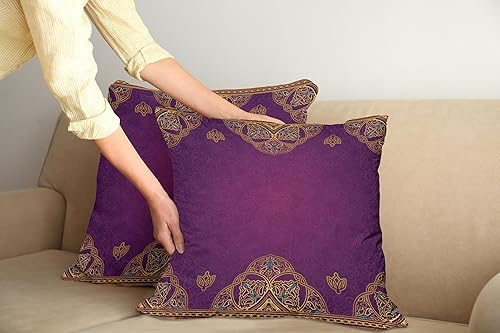 Miniatura 28 de Ambesonne Funda de cojín de fútbol, salpicaduras de colores en todas las pelotas de fútbol puntuación del campeonato de la Copa del Mundo Atlético,