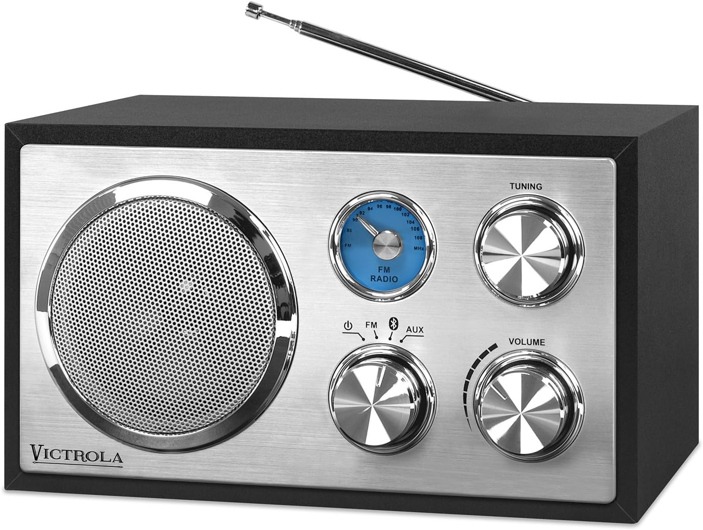 Victrola houston bluetooth radio speaker Clearance