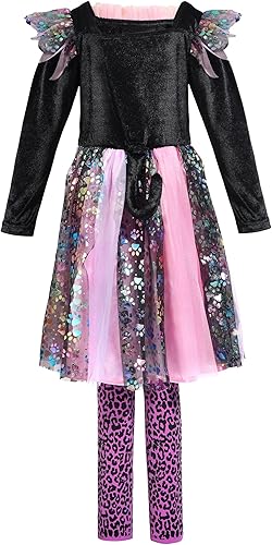 Miniatura 3 de Wizland Disfraz de gato lindo para niñas, traje de cosplay de gato, regalo de cumpleaños de Navidad para niñas