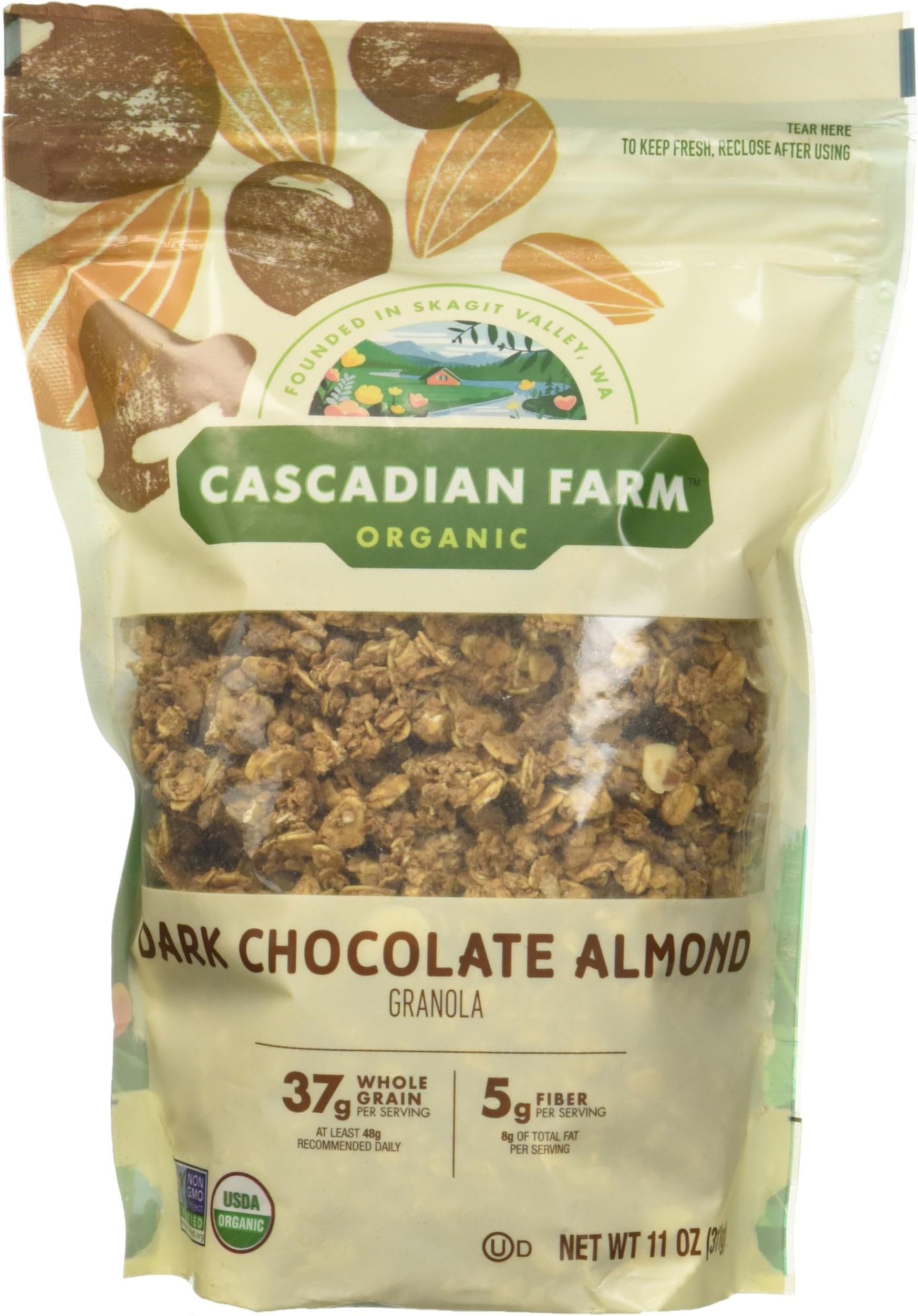 Amazon.com: Cascadian Farm Organic Granola, Cocoa Almond, Protein ...