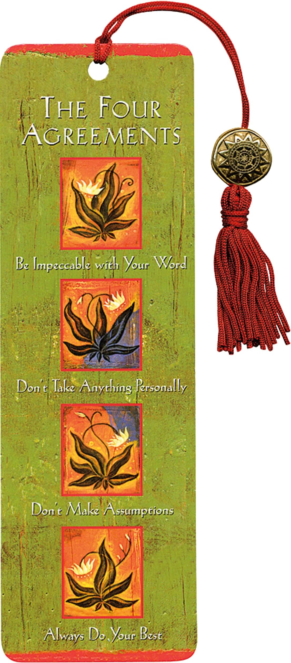 The Four Agreements Beaded Bookmark