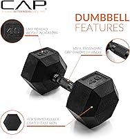 Vista 52 de CAP Barbell - Mancuerna recubierta Varias opciones de pares y conjuntos