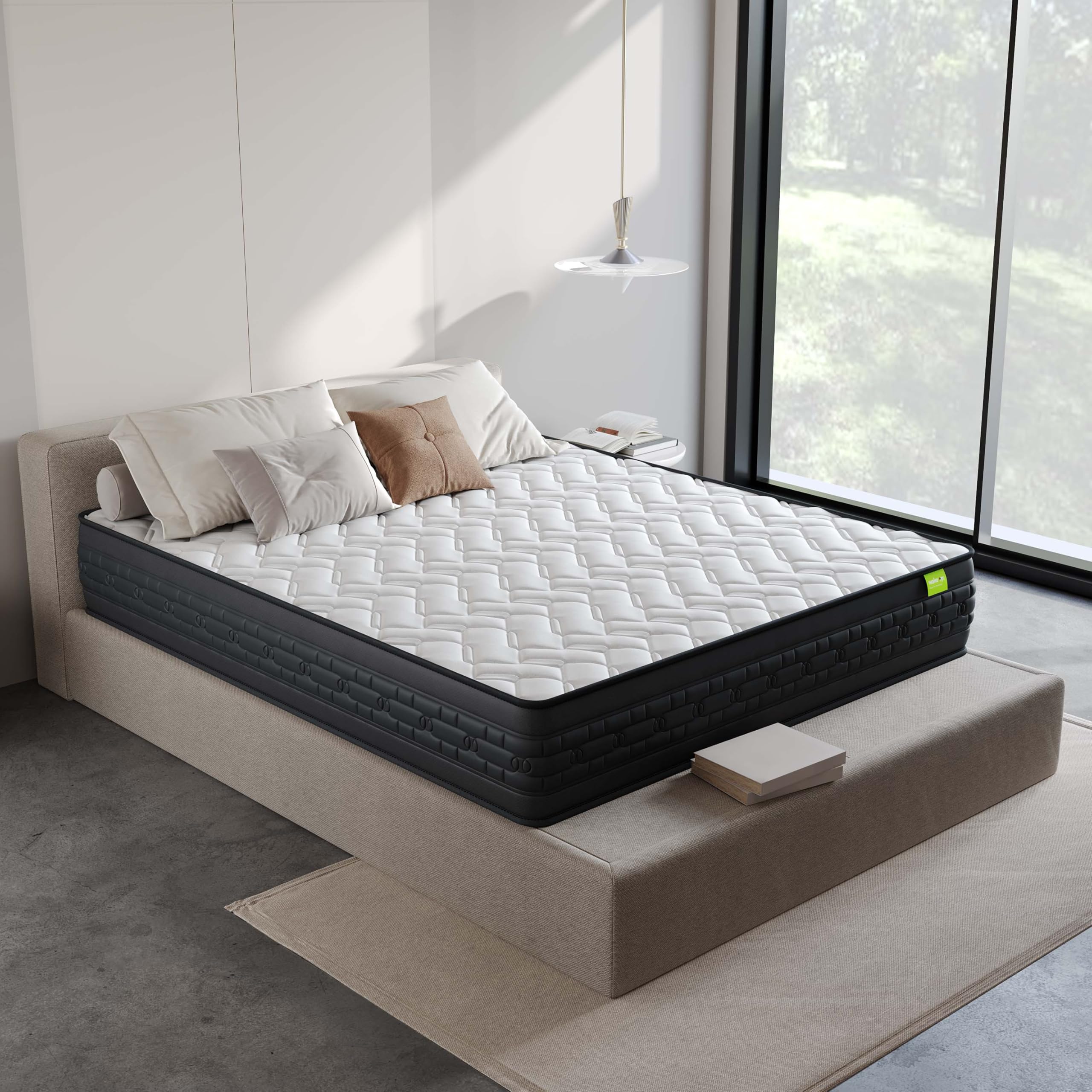 Sponsored Ad - Wakeup India | Riserox Mattress | Luxe Comfort Pocket Spring | 10 Years Warranty | King Size 78x72x10 Inch Mattress | Medium Firm