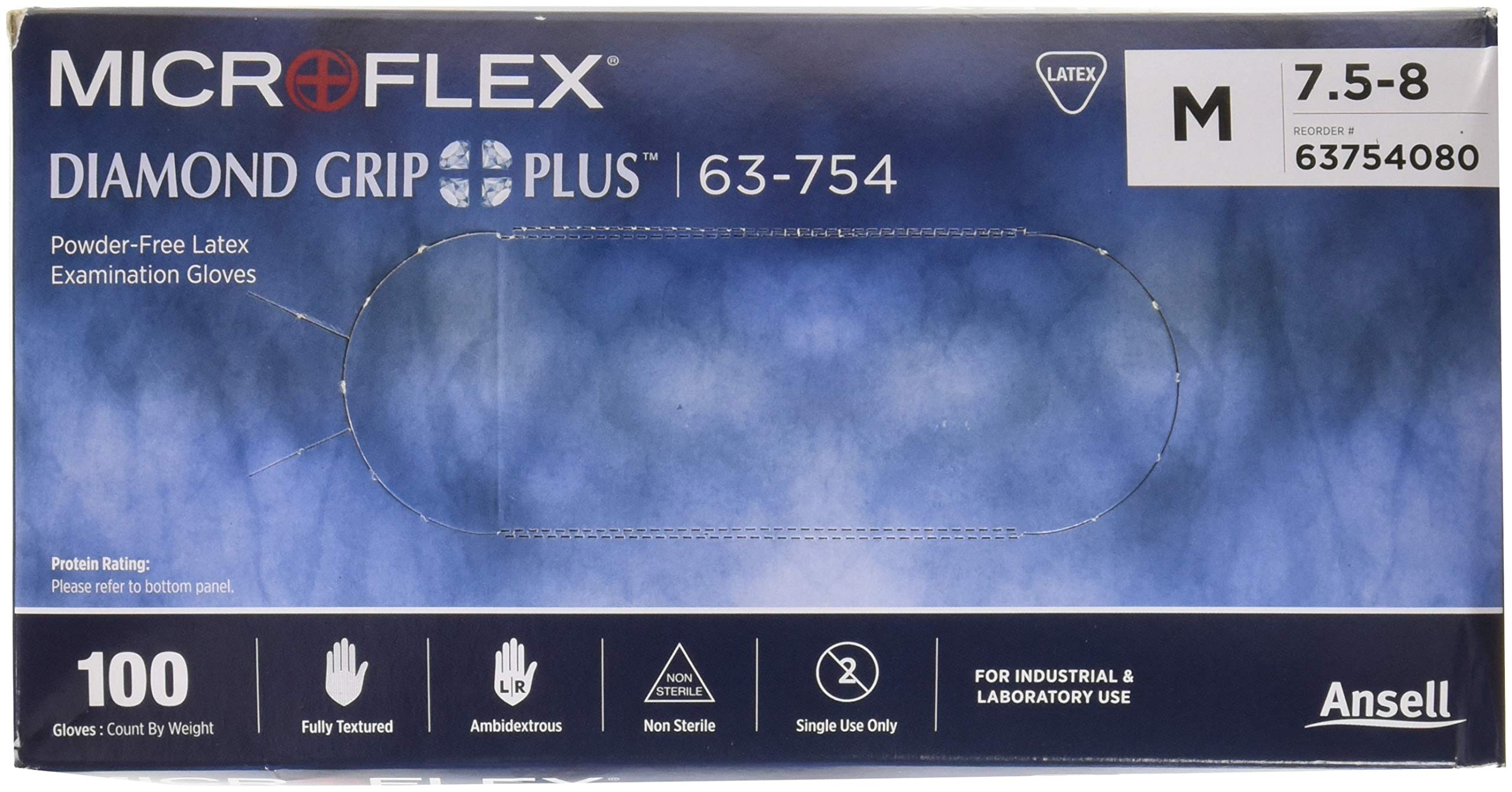 Amazon | MICRO FLEX ダイヤモンドグリッププラス手袋 M 100枚 | 手袋