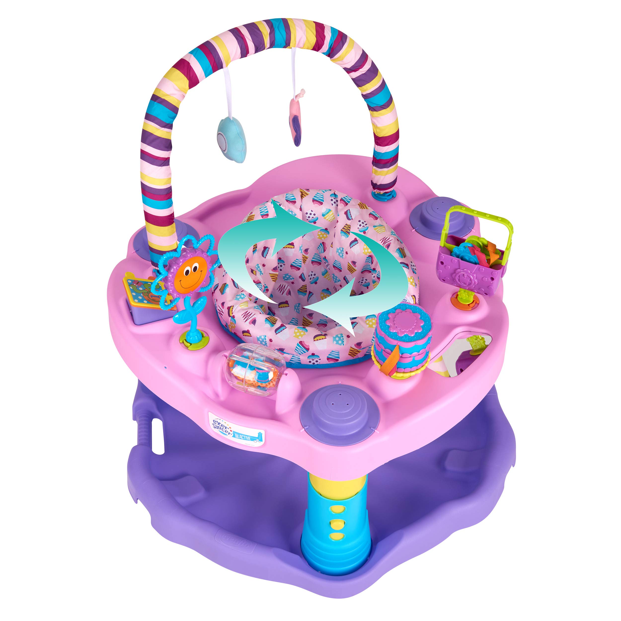 Evenflo Exersaucer Bouncing Activity Saucer Sweet Tea Party product thumbnail 6