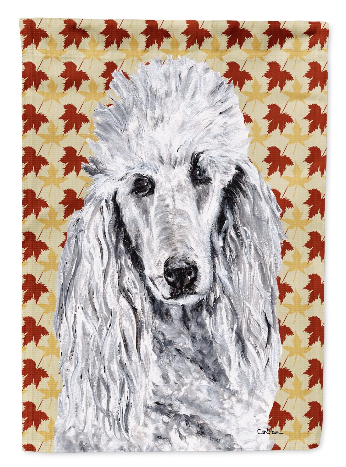 Drapeau caniche blanc抗 UV pour jardin : finis les décors extérieurs délavés