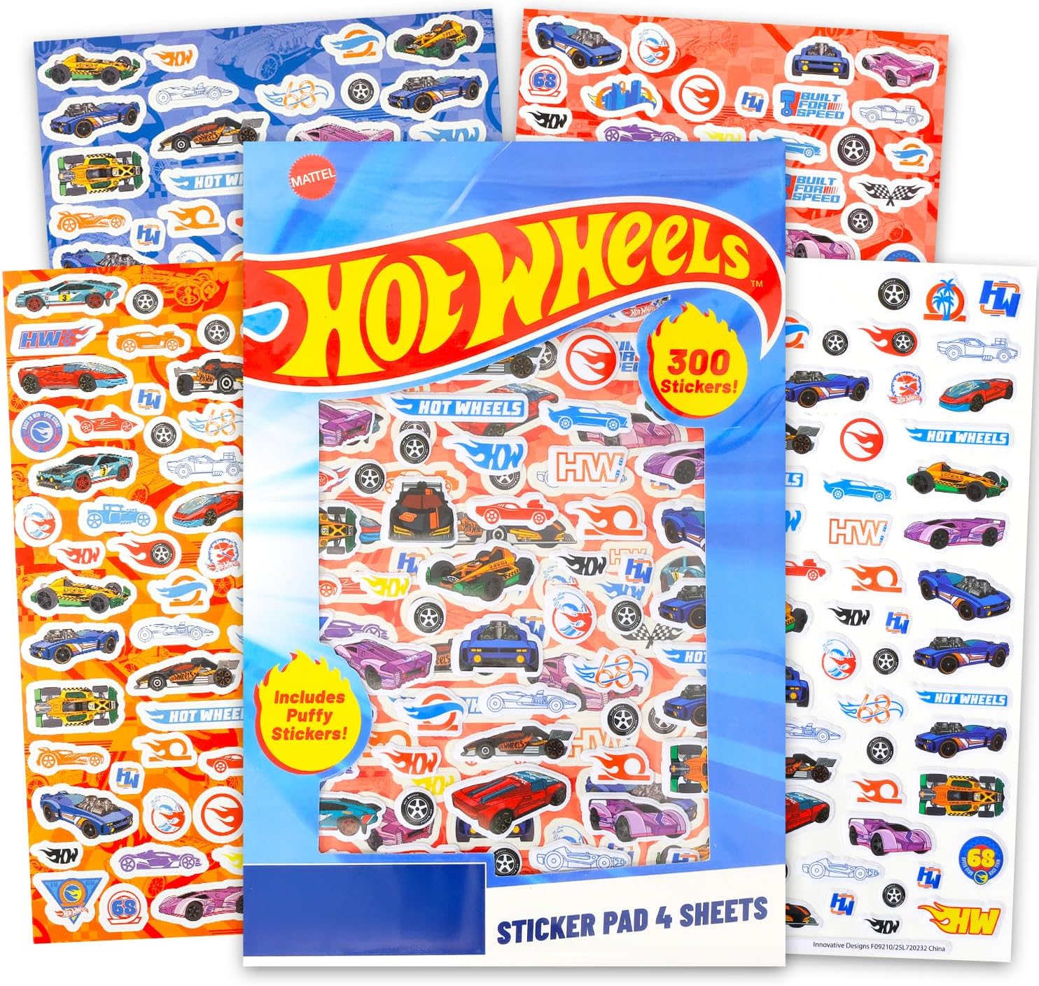 Hot Wheels Coloring and Activity Set - Arts and Crafts Bundle with Racecar Coloring Book, Sticker Book, Games, Puzzles, Drawing, Tattoos, More | Hot Wheels Activities for Boys, Kids image 2