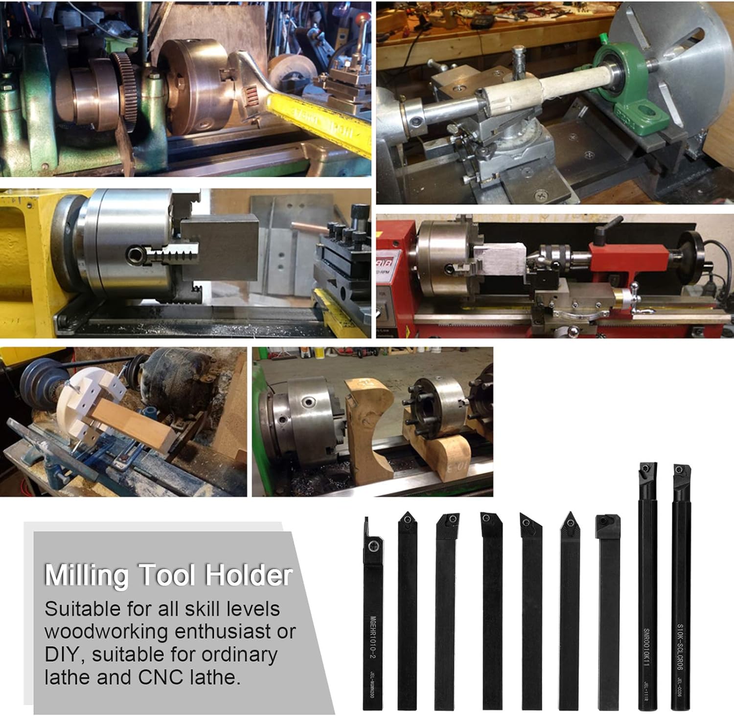 High Hardness Milling Tool Holder Lathe Arbor with Quick Cutting Efficiency Insert and Wrench