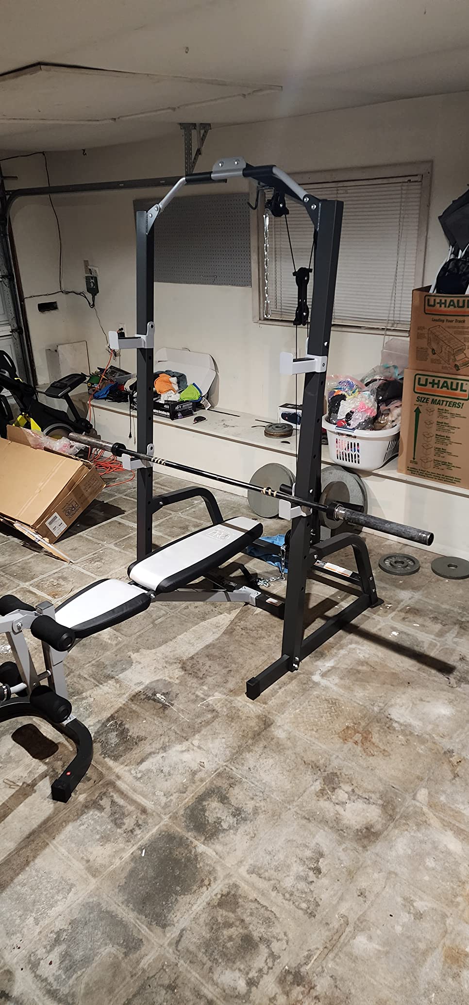 33/mo Finance Marcy Pro Deluxe Cage System with Weightlifting Bench