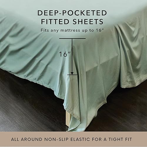 Miniatura 9 de Juego de sábanas Bamboo Bay 100% de viscosa de hojas de bambú (6 piezas)