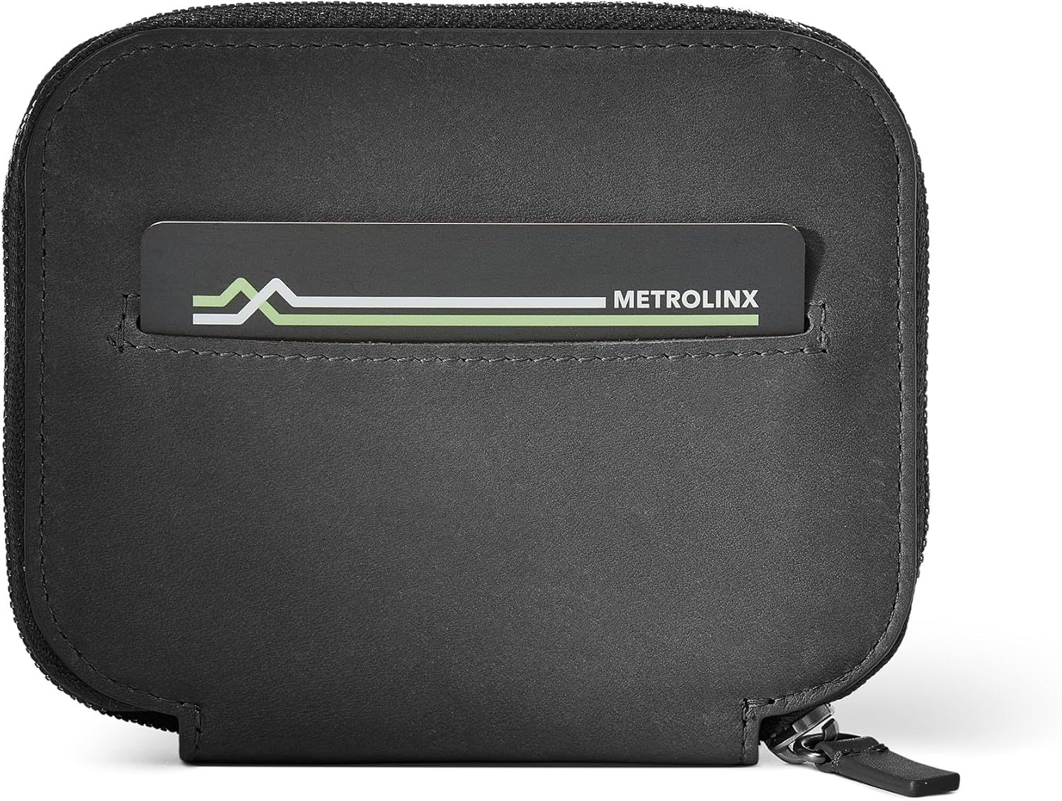 Distil Union ZipWallet | Minimalist Leather Zip Wallet | RFID Shielding, Coin Pouch, 3 Card Slots, Exterior Quick Access Pocket (Black) - Image 3