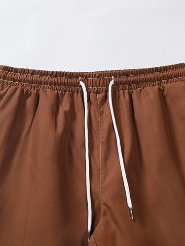 Miniatura 5 de OYOANGLE Men's 2 Piece Outfits Printed Button Down Short Sleeve Shirt and Shorts Tracksuit Set