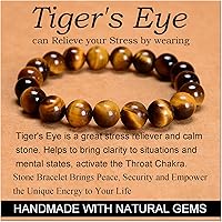 Vista 166 de MASSIVE BEADS Pulsera elástica de yoga hecha a mano con piedra natural, cristal curativo, energía, regalos para adultos unisex de 0.157 in, 0.236
