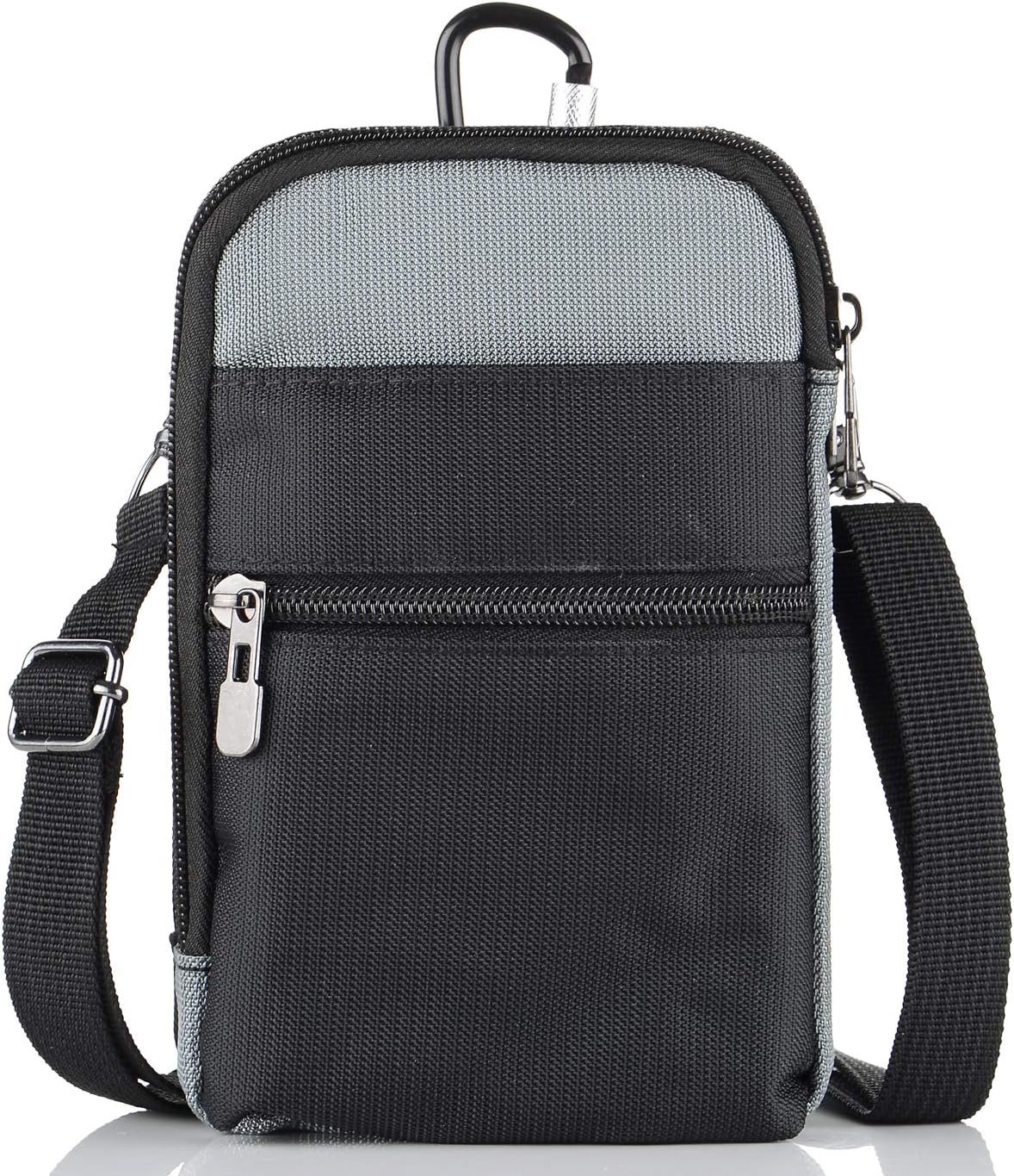Small Crossbody Bag Cross Body Phone Purse Mini Nylon Shoulder Bag Cute Fanny Pack with Locking Carabiner