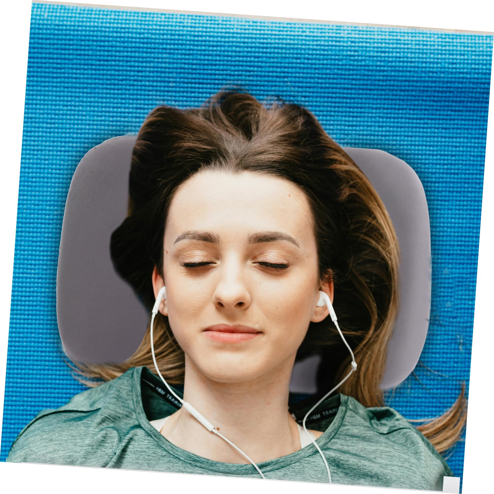 Luxshiny Almohada de Viaje de Espuma y Rebote Almohada para Camping Soporte Lumbar Funda Extraíble y Lavable para Estudiantes