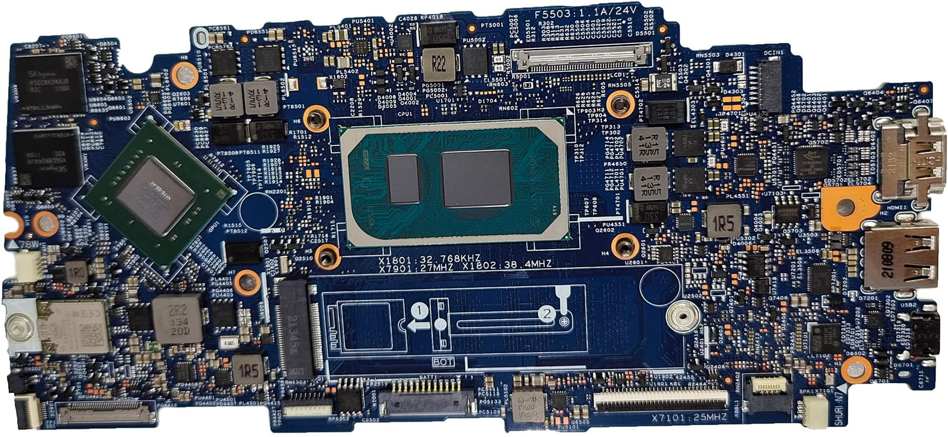 LTPRPTS Replacement Laptop Motherboard System Board CPU Mainboard for Dell Inspiron 7400 SRK05 i5-1135G7 8G MX300 19765-1 01WHM5 1WHM5 Test OK