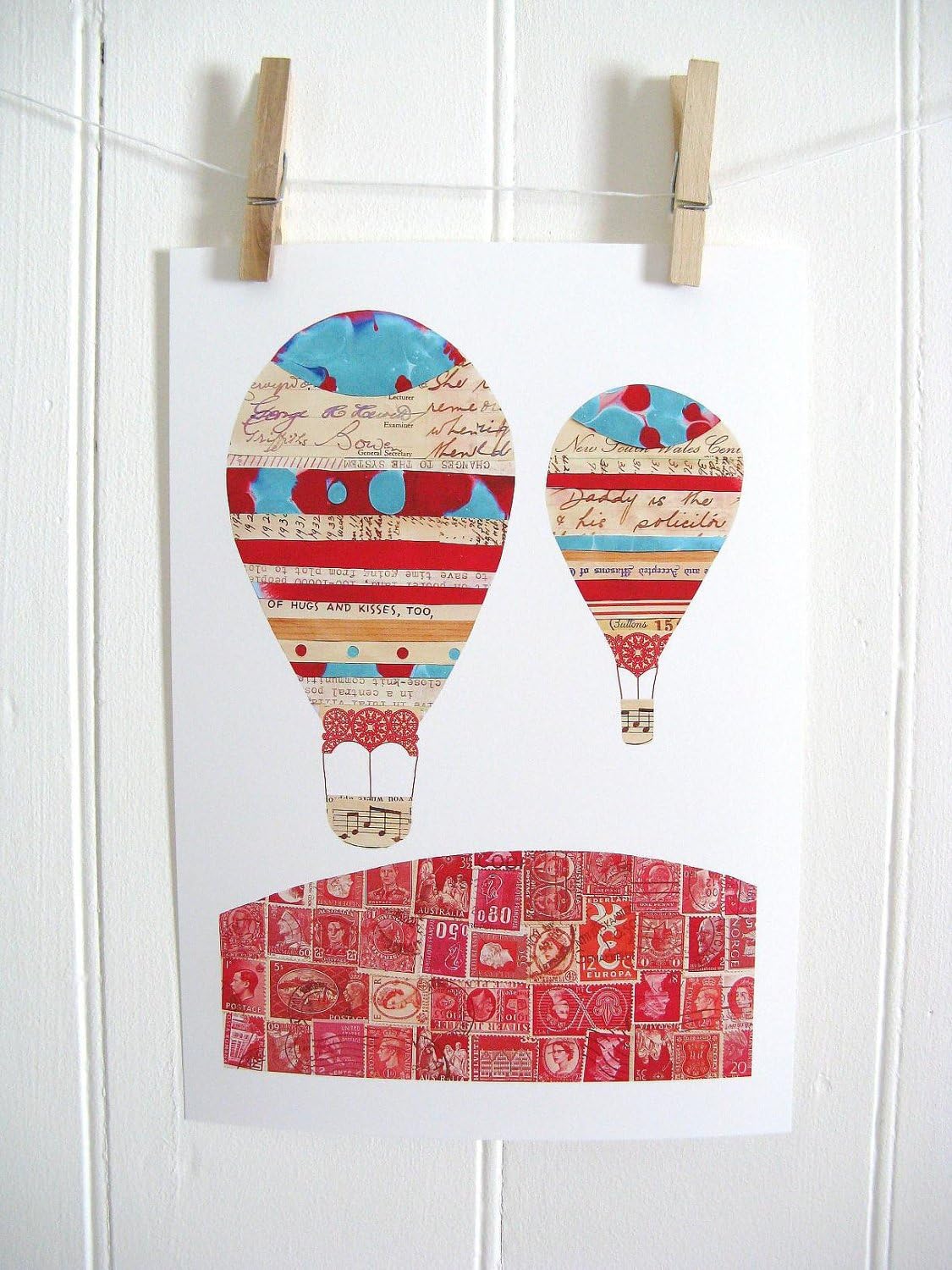 Print, Letters And Postcards Hot air Balloon