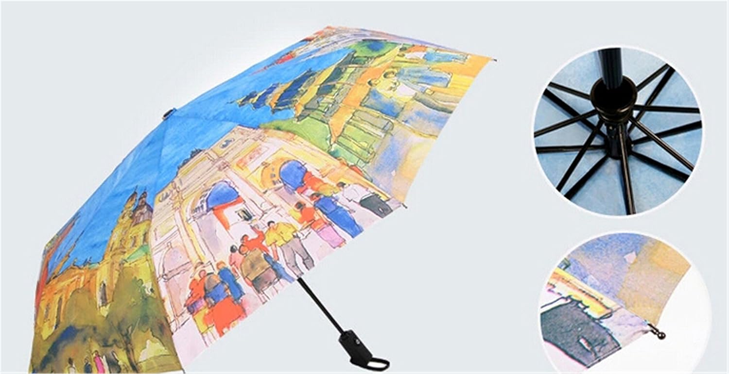 Reinhar Create Umbrellas European Countries Oil Painting