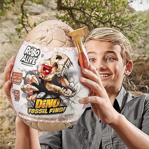 Miniatura 4 de Robo Alive Dino Fossil Find - Ankylosaurus por ZURU Excavate Dinosaur Fossils Digging Kit de juguete coleccionable con slime, multicolor, (7156E)