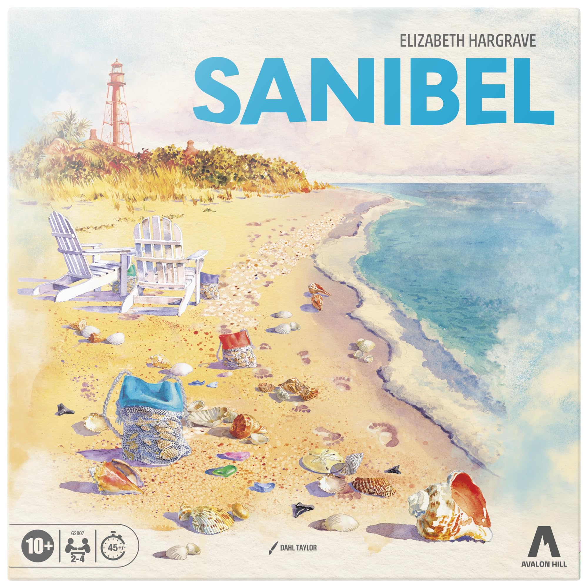 Sanibel Brettspiel von Elizabeth Hargrave – EIN entspanntes Kachel-Legespiel, bei dem es ums Sammeln von Muscheln geht – Ab 10 Jahren – 2–4 Spieler – 45 Minuten – Familienspiel - Deutsche Version