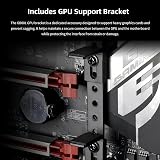 Lian Li Case per PC Mid-Tower V100 ATX, 4 ventole ARGB PWM da 120 mm preinstallate, striscia LED RGB, piattaforma display con vetro temperato, supporto GPU da 420 mm, radiatore da 360 mm, flusso - 9