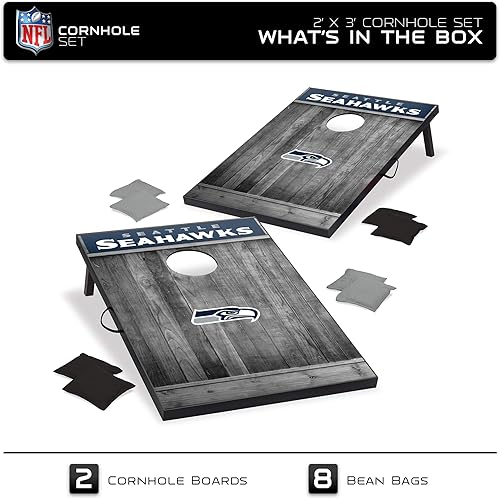 Vista 57 de Wild Sports Juego de Cornhole de madera MDF NFL de 2'x3