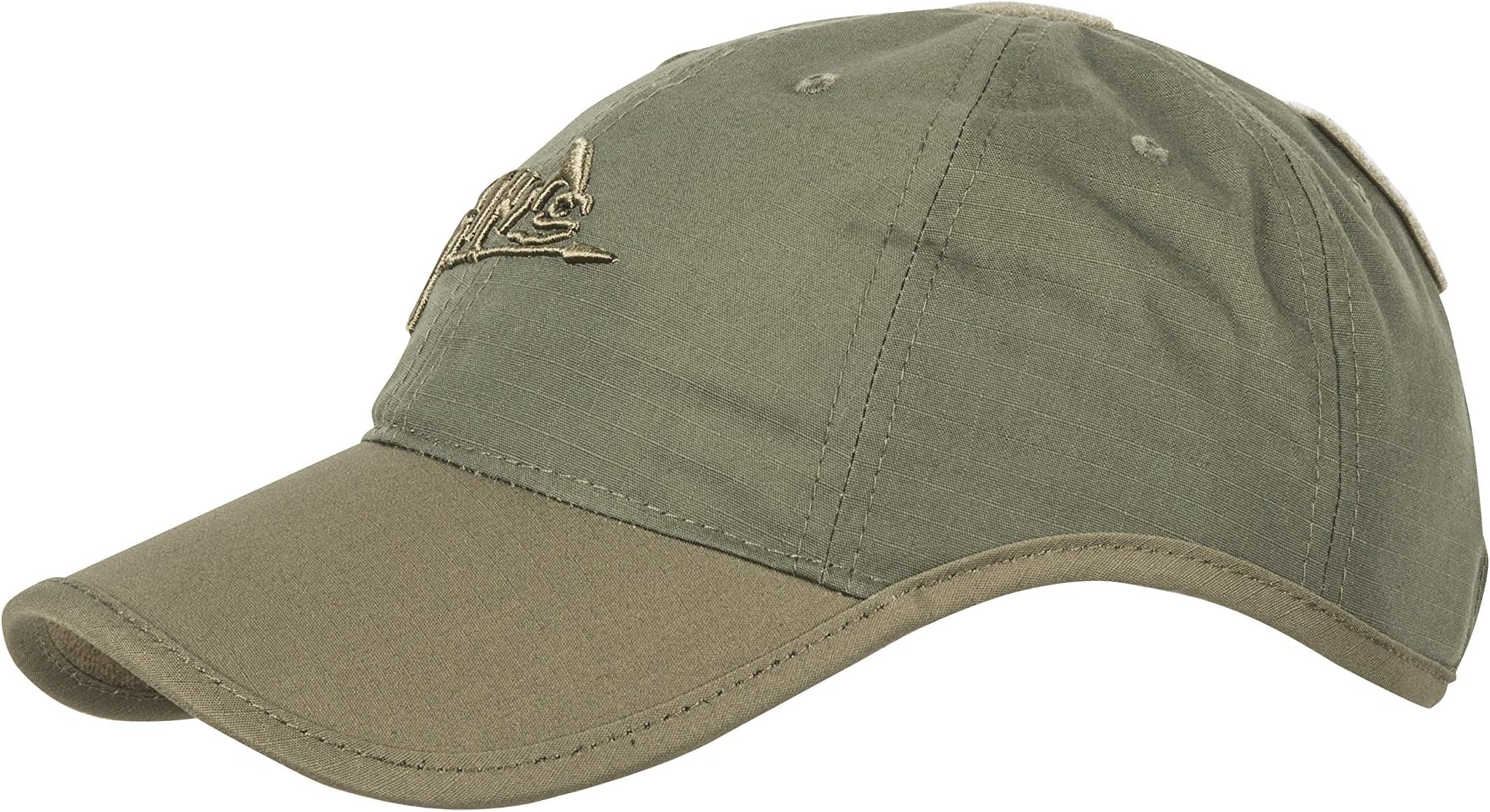 Helikon-Tex Men's Logo Cap, Polycotton Ripstop Logo Cap Polycotton Ripstop Olive Green/Adaptive Green A