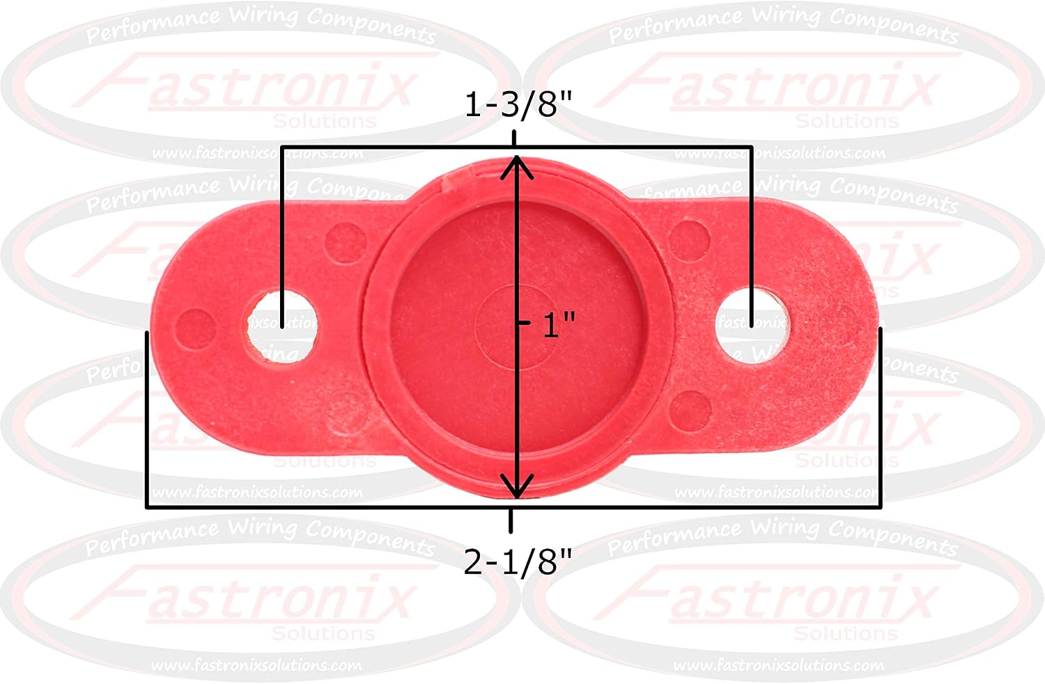 Fastronix 3/8" Red Single Stud Junction Block