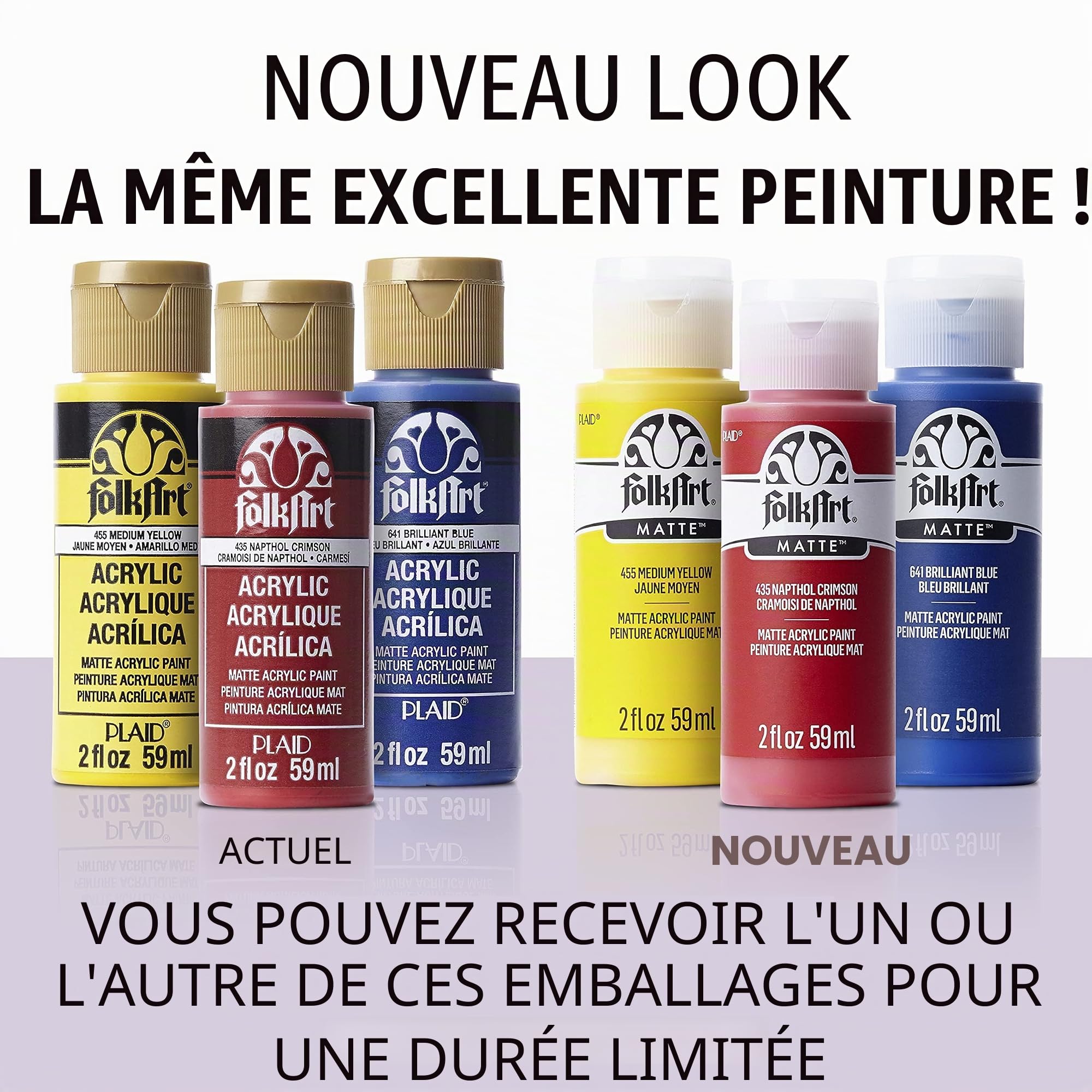 Folk Art Peinture Acrylique en Couleurs Assorties (56,7 Gram), Promofai Meilleures Ventes Couleurs I (18-Pack)