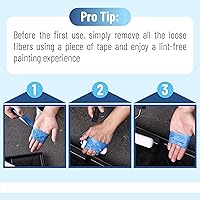 Vista 5 de Bates - Cubiertas de rodillo de espuma de 4 pulgadas, paquete de 30 unidades, rodillo de pintura de 4 pulgadas, cubiertas de pintura de rodillo