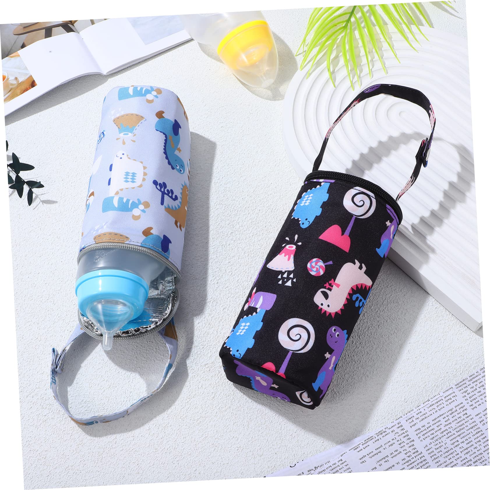 Toyvian 6piezas Bolsa Térmica para Biberones Diseño De Caricaturas Bolsas Aislantes para Mantener Leche Caliente para Carritos y Mochilas