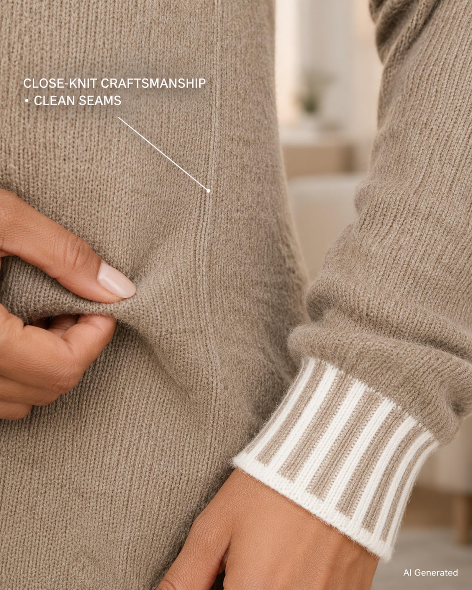 Damenpullover mit V-Ausschnitt, langärmelig, entspanntes Strickoberteil für