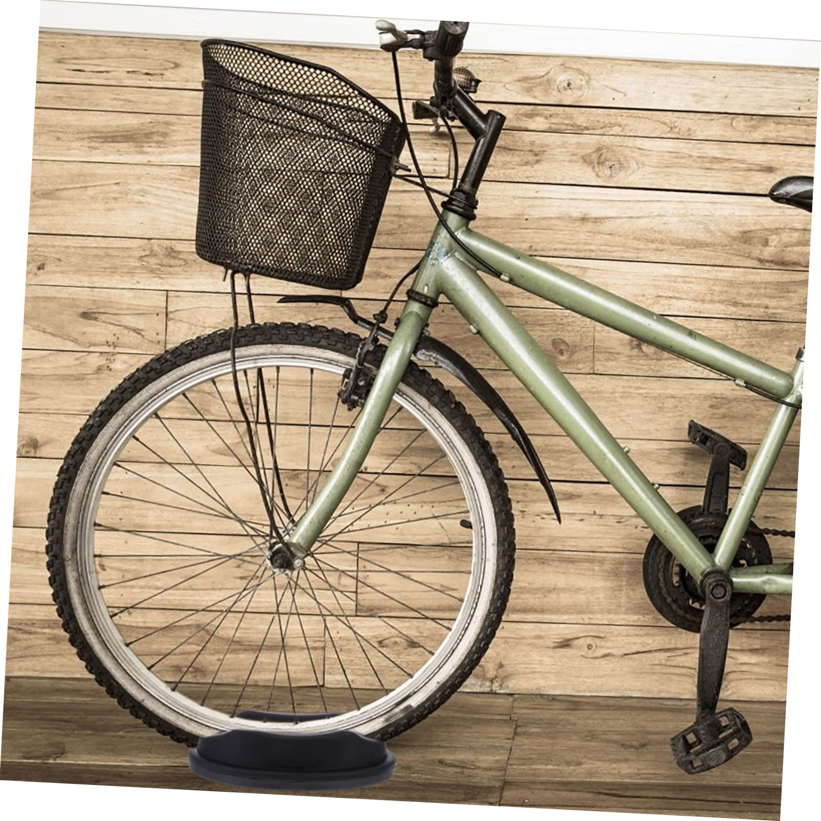 Abaodam Accesorio para Rueda Delantera De Bicicleta Accesorio para Ciclismo Indoor Elevador De Rueda Delantera para Ciclismo Bloque De Ciclismo De Plástico Negro