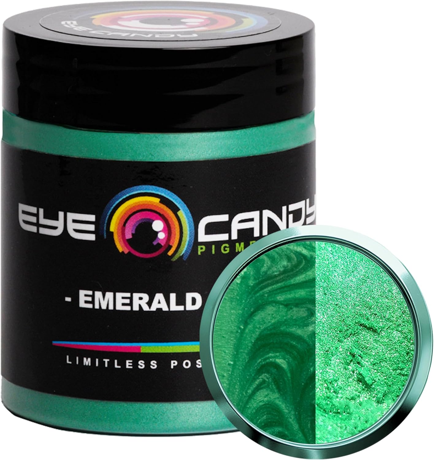 Mica Powder Pigment “Arashiyama Green” (50g) Multipurpose DIY Arts and Crafts Additive | Woodworking, Natural Bath Bombs, Resin, Paint, Epoxy, Soap, Nail Polish, Lip Balm (Emerald Green, 25G)