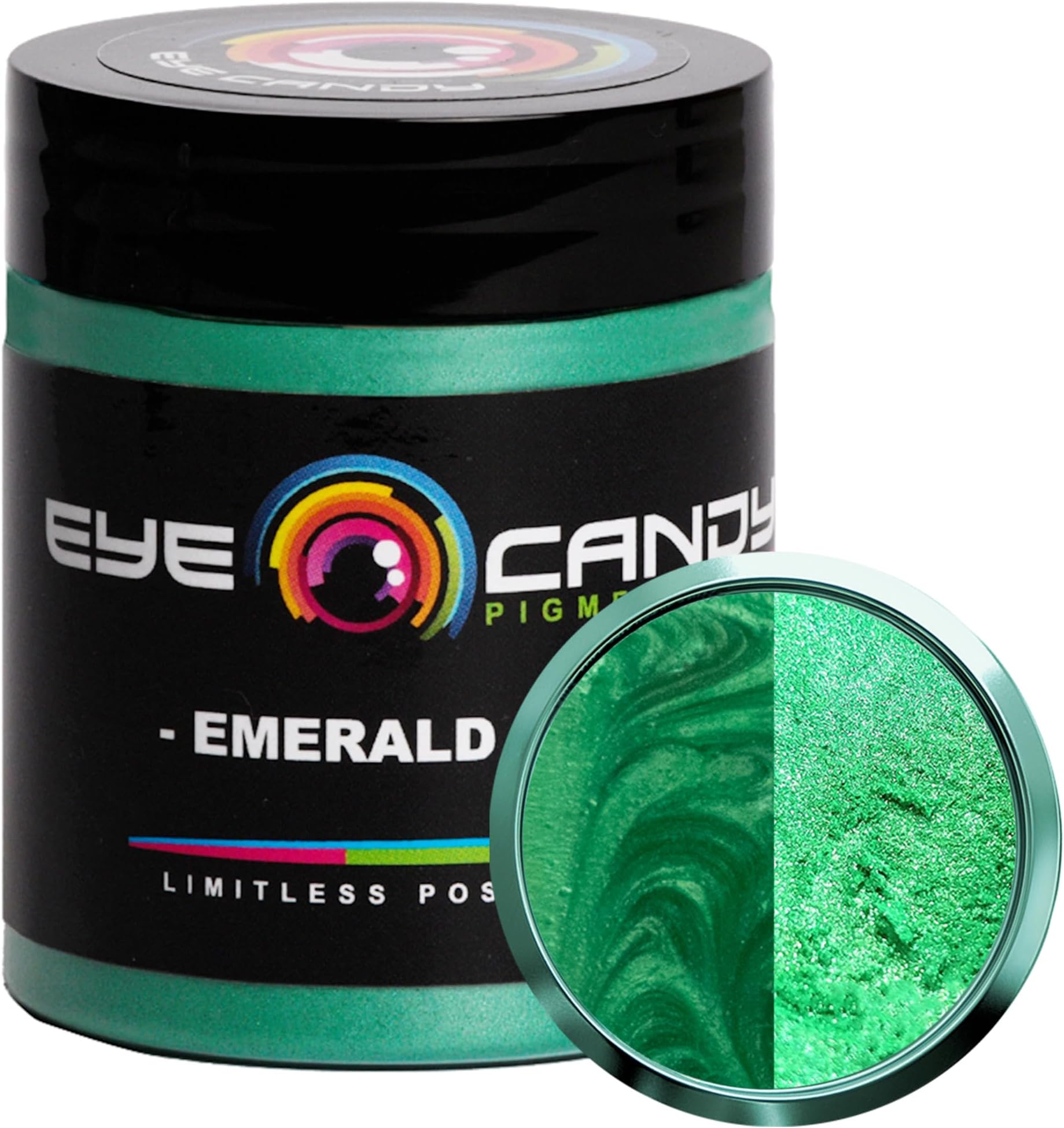 Mica Powder Pigment “Arashiyama Green” (50g) Multipurpose DIY Arts and Crafts Additive | Woodworking, Natural Bath Bombs, Resin, Paint, Epoxy, Soap, Nail Polish, Lip Balm (Emerald Green, 25G)