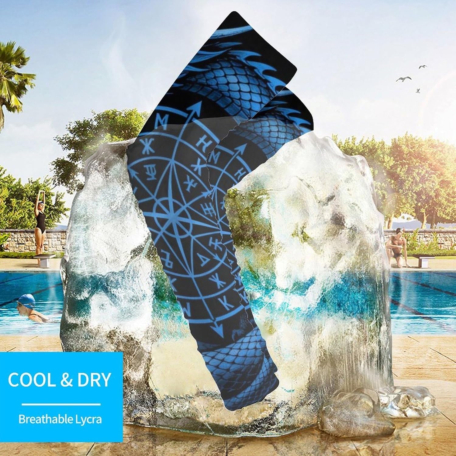 Men Women Sun Protective Cooling Arm Sleeves Sunshade, Arm Sleeve