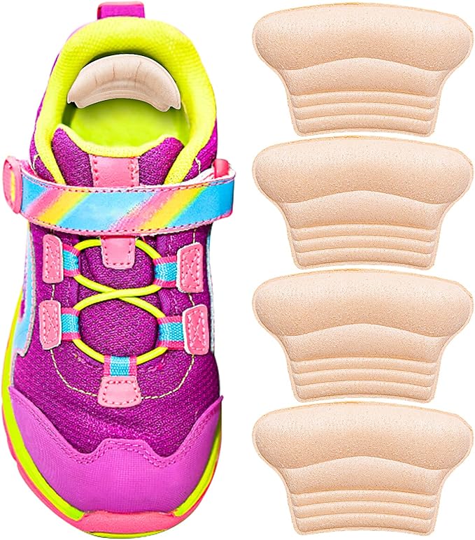 WLLHYF Kids Heel Grips 4 Pieces SelfAdhesive Heel Cushion