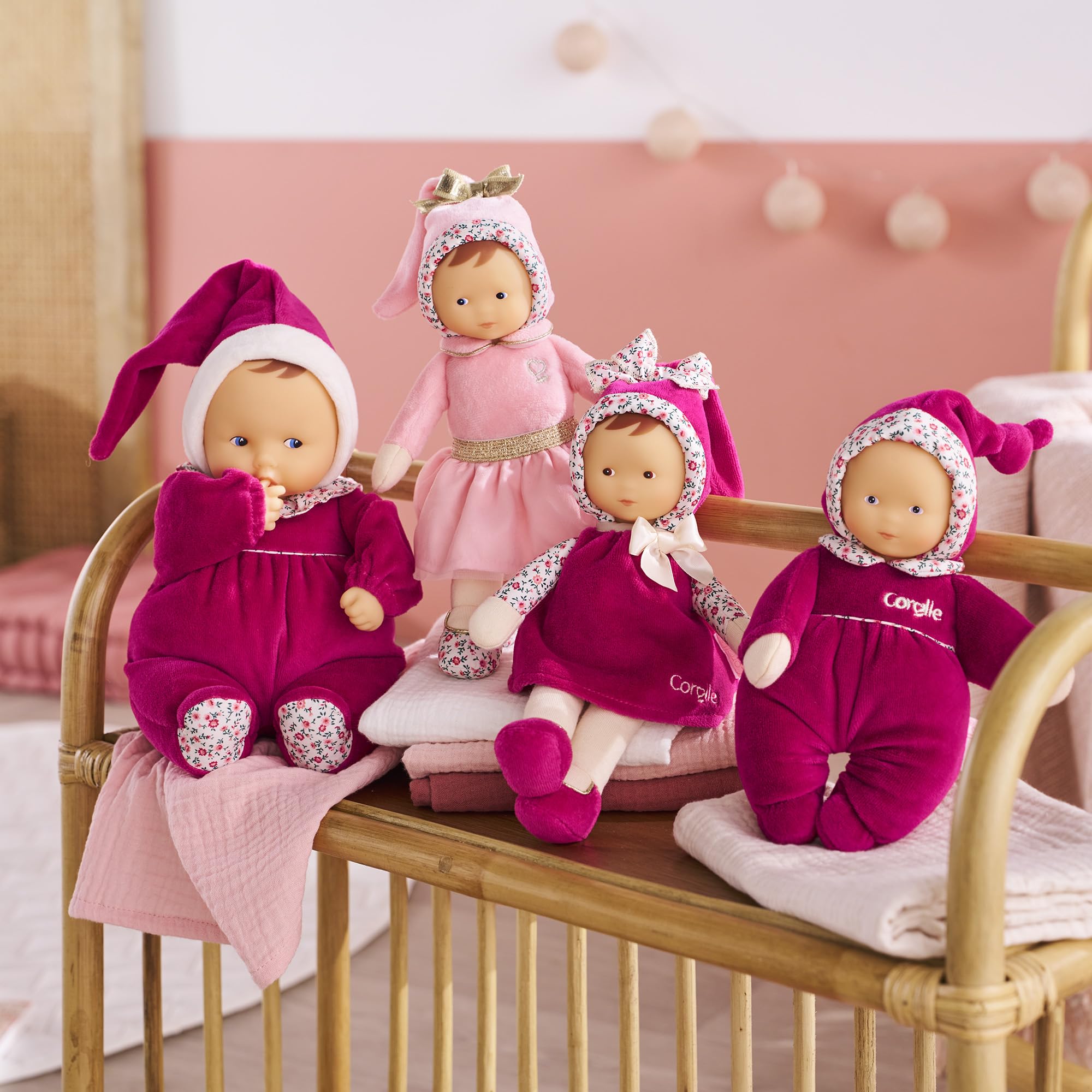 Corolle - Mon Doudou, Babipouce Rose Grenadine, 28cm, dès la Naissance, 9000020160